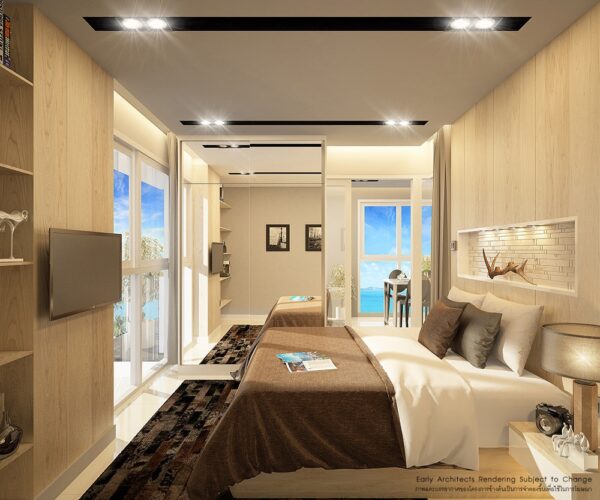 New 1 Bedroom Apartments in Bang Saray, Sattahip, Thailand, From THB 2,399,000