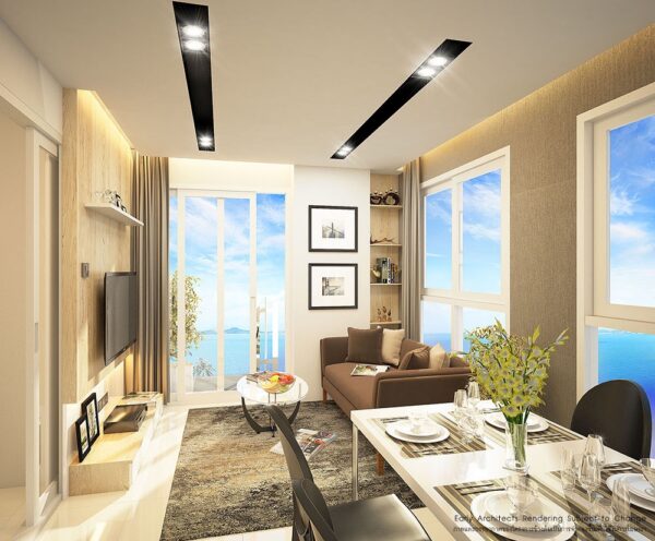 New 1 Bedroom Apartments in Bang Saray, Sattahip, Thailand, From THB 2,399,000
