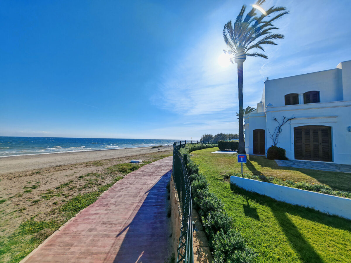 2 Bedroom Beachfront Townhouse in Cancelada, Estepona, Malaga, Spain, €475,000